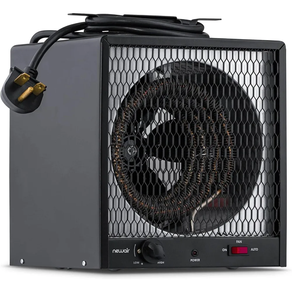 Portable Heater (240V) Portable Electric Garage Heater Heats Up to 600 sq. ft. with 6-Foot Cord Wrap