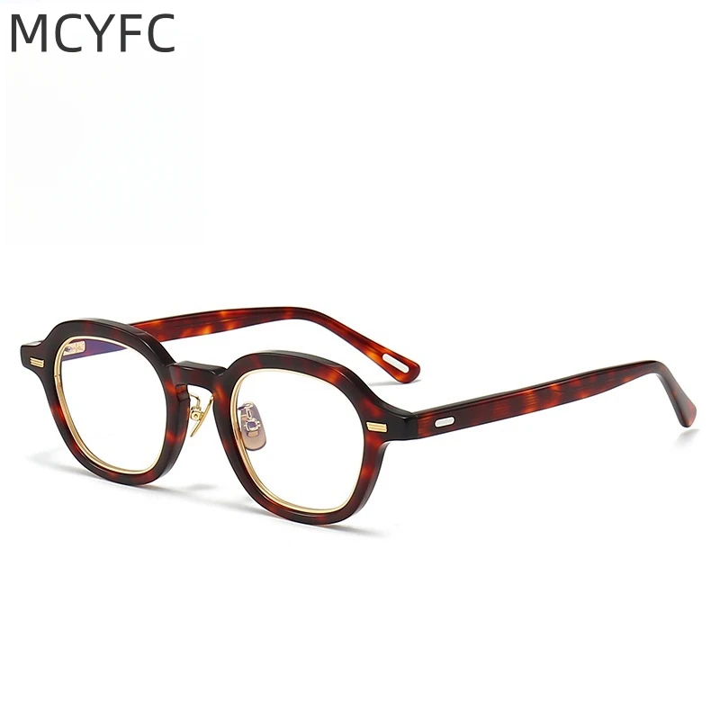 

MCYFC Western Style Glasses Frame for Men Acetate+Metal Material Full Rime Myopia Prescription Eyeglasses Womens Glasses Frames