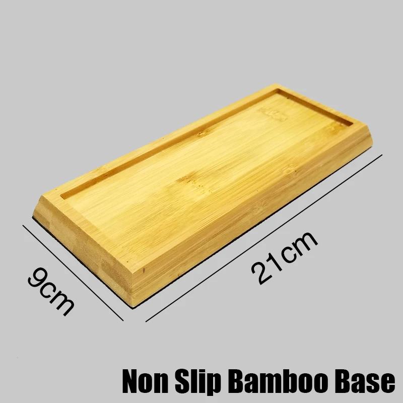 New 304 stainless steel whetstone sharpener base silicone non-slip free sliding fixed bracket home
