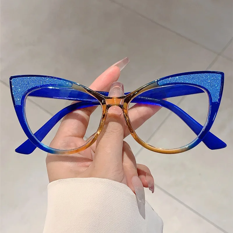

Handmade Cat Eye Prescription Glasses Woman Reading Glasses Optical Eyeglasses for Butterfly Anti Blue Light Glasses for Women