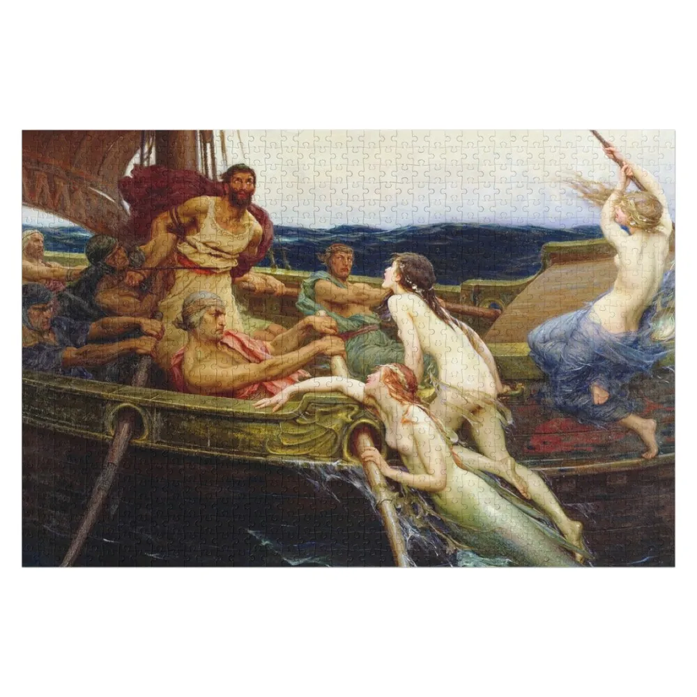 

Ulysses And The Sirens (Circa 1909) Herbert James Draper (English, 1864-1920) Jigsaw Puzzle Christmas Toys Puzzle