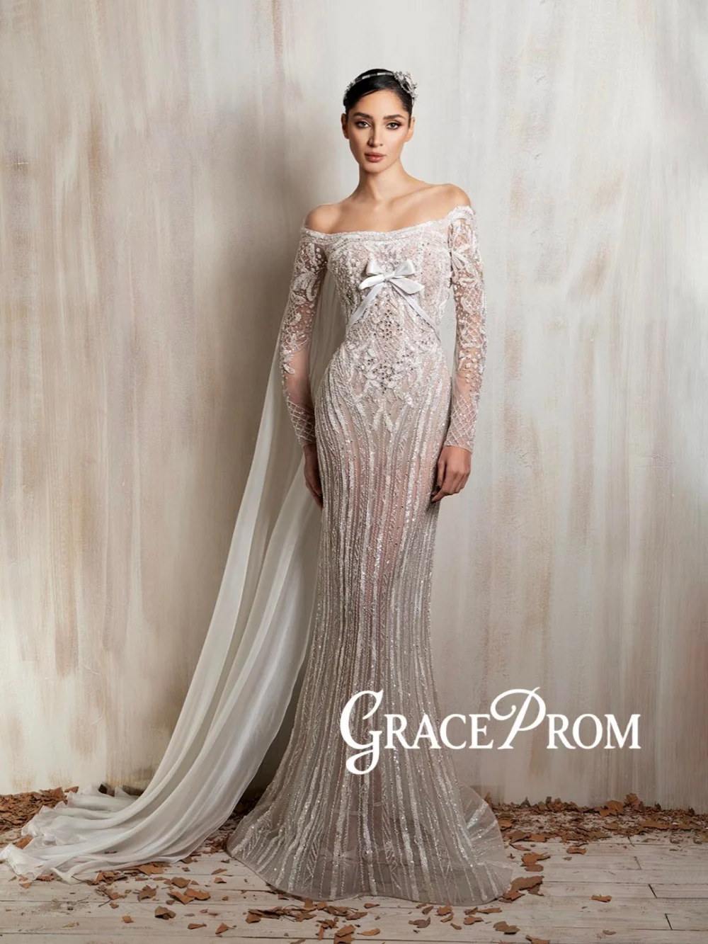 

Новое поступление: Роскошное вечернее платье с бисером, длинное, с открытыми плечами, фасон «русалка», для свадебных торжеств, на заказ, ослепительное платье для красной дорожки