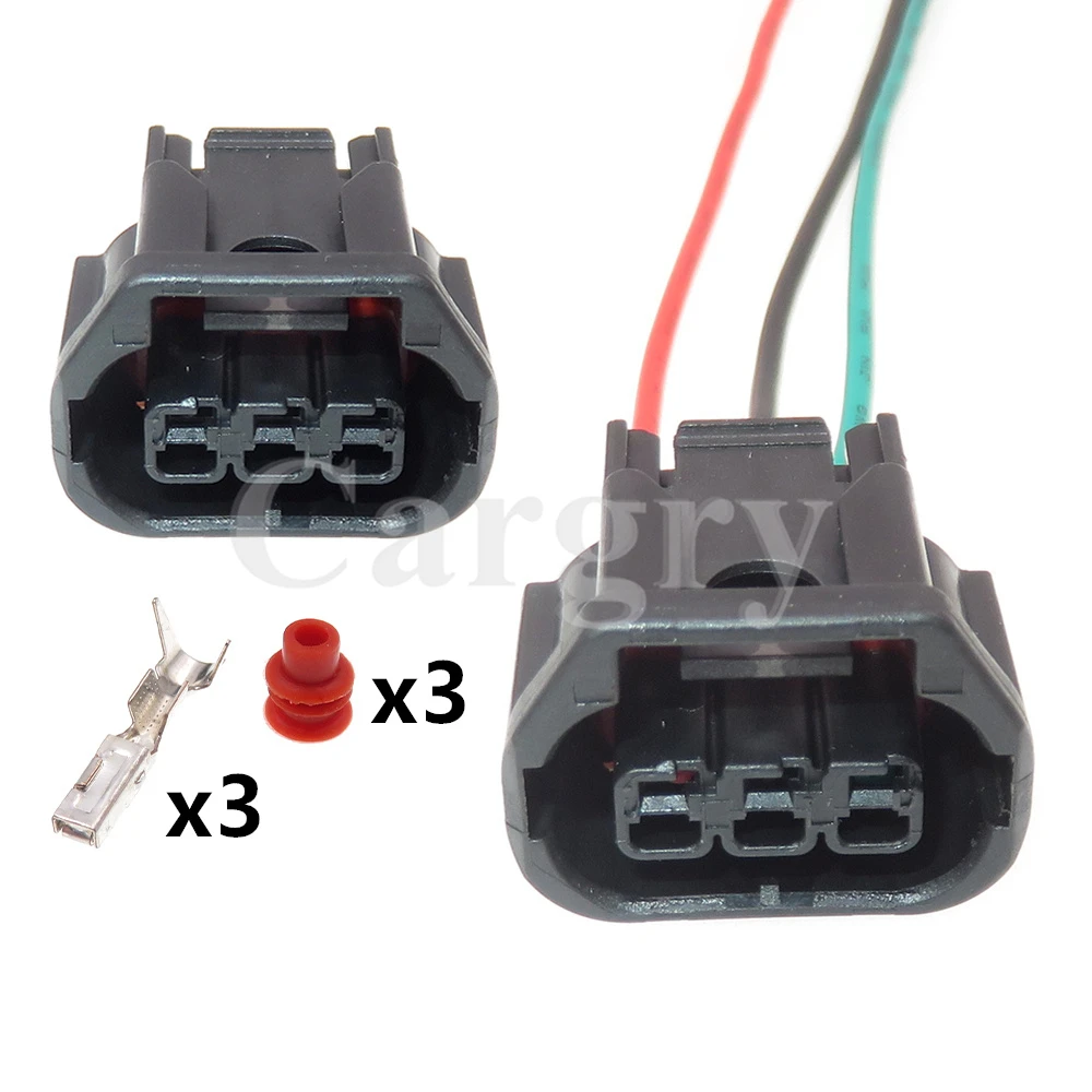 1 Set 3P 6189-7494 Automotive LED Fog Light Running Lights Headlight Socket AC Assembly Car Speaker Connector For Honda