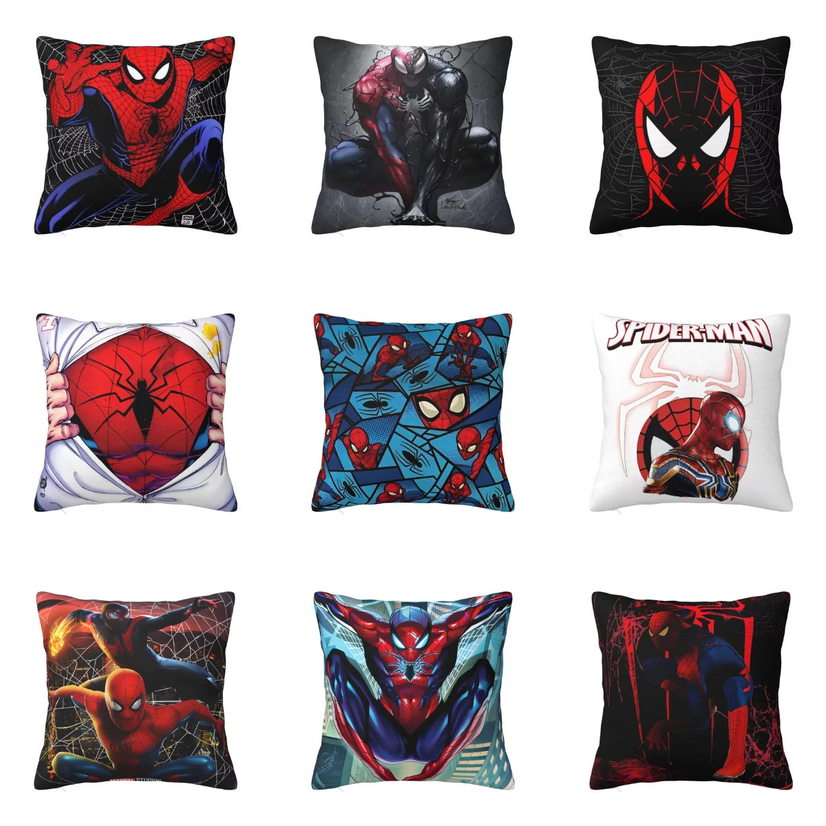 The Amazing Spider-Man Pillow Case Film Cushion Cover Soft Graphic Pillow Cover Vintage Pillowcases For Wedding Party Home Decor