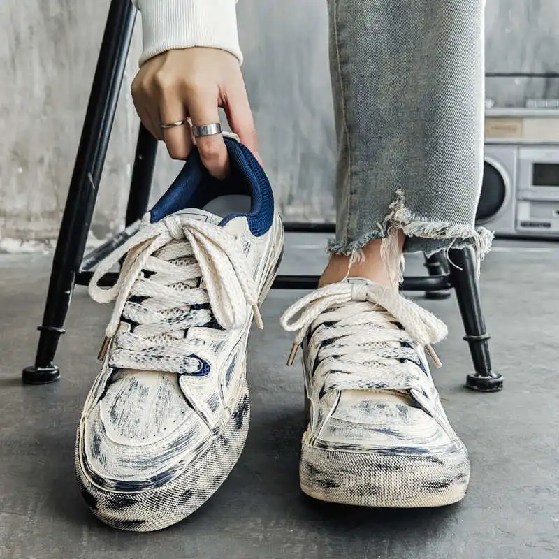 

Демисезонная обувь Kawaii на платформе, кроссовки, тканые мужские весенне-летние кроссовки, супер предложения, спортивные кроссовки для спорта и отдыха