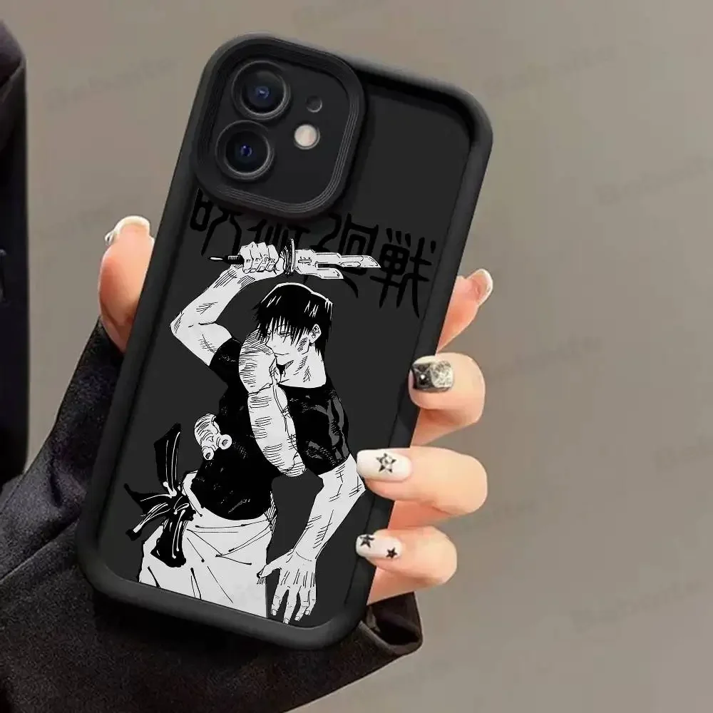 J-Jujutsu Toji Kaisen F-Fushiguro Phone Case Silicone For iPhone 17 Air 17 16 15 14 13 12 11 Plus Pro Max Shockproof Soft Cover