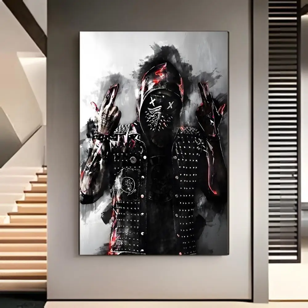 game openworld W-Watch Dogs Poster American Film Mural Home Childrens Room Wall Decor Print - view 6