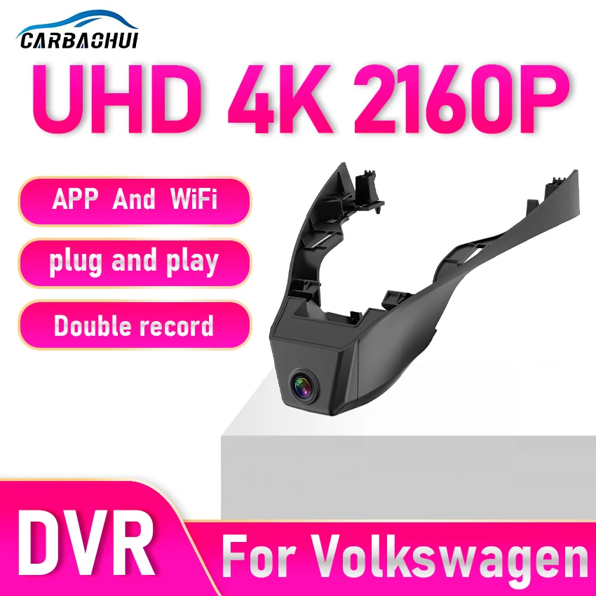 New! 4K Wifi Car DVR Video Recorder Plug and Play Dash Cam Camera for Volkswagen T-Roc AC7 A11 2018-2025,dashcam for VW T Roc