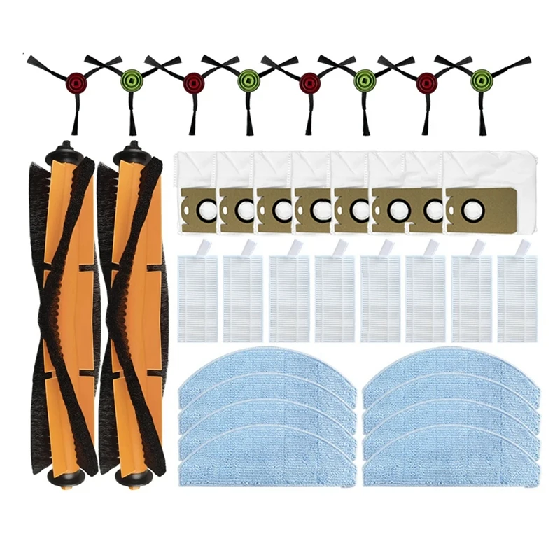 روبوت فراغ ممسحة قطع غيار ، فرشاة الجانب الرئيسي ، فلتر هيبا ، كيس الغبار ، يصلح ليدستو G2 ، G2D
