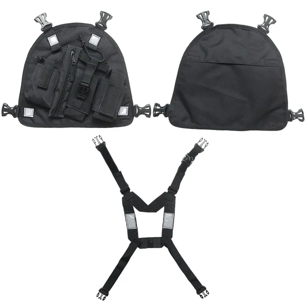 Baofeng Double Radio Shoulder Holster Chest Harness Holder Vest Rig for Two Way Radio Rescue Essentials