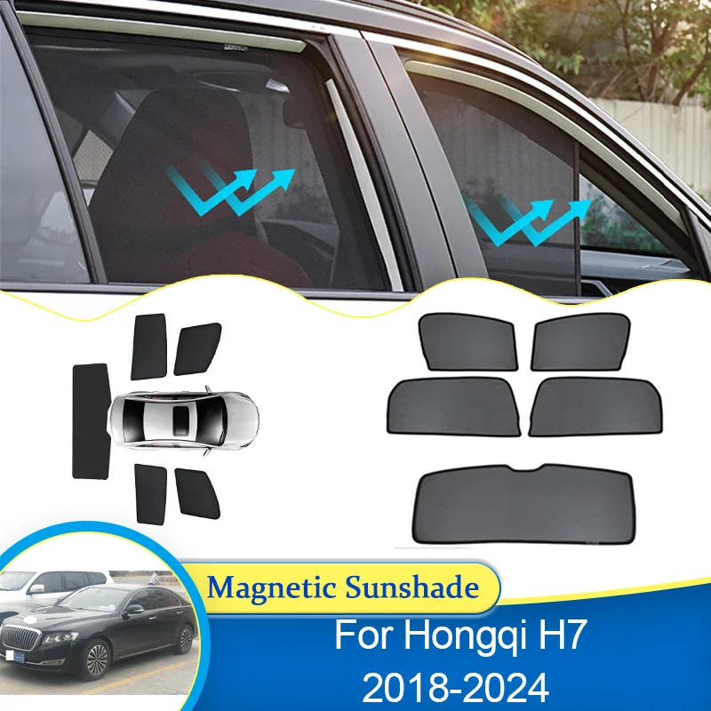 

Для Hongqi H7 2018 2019 2020 2021 2022 2023 2024 Защитный щиток, блокирующий солнцезащитный козырек для окна, приватный автомобильный козырек, аксессуары