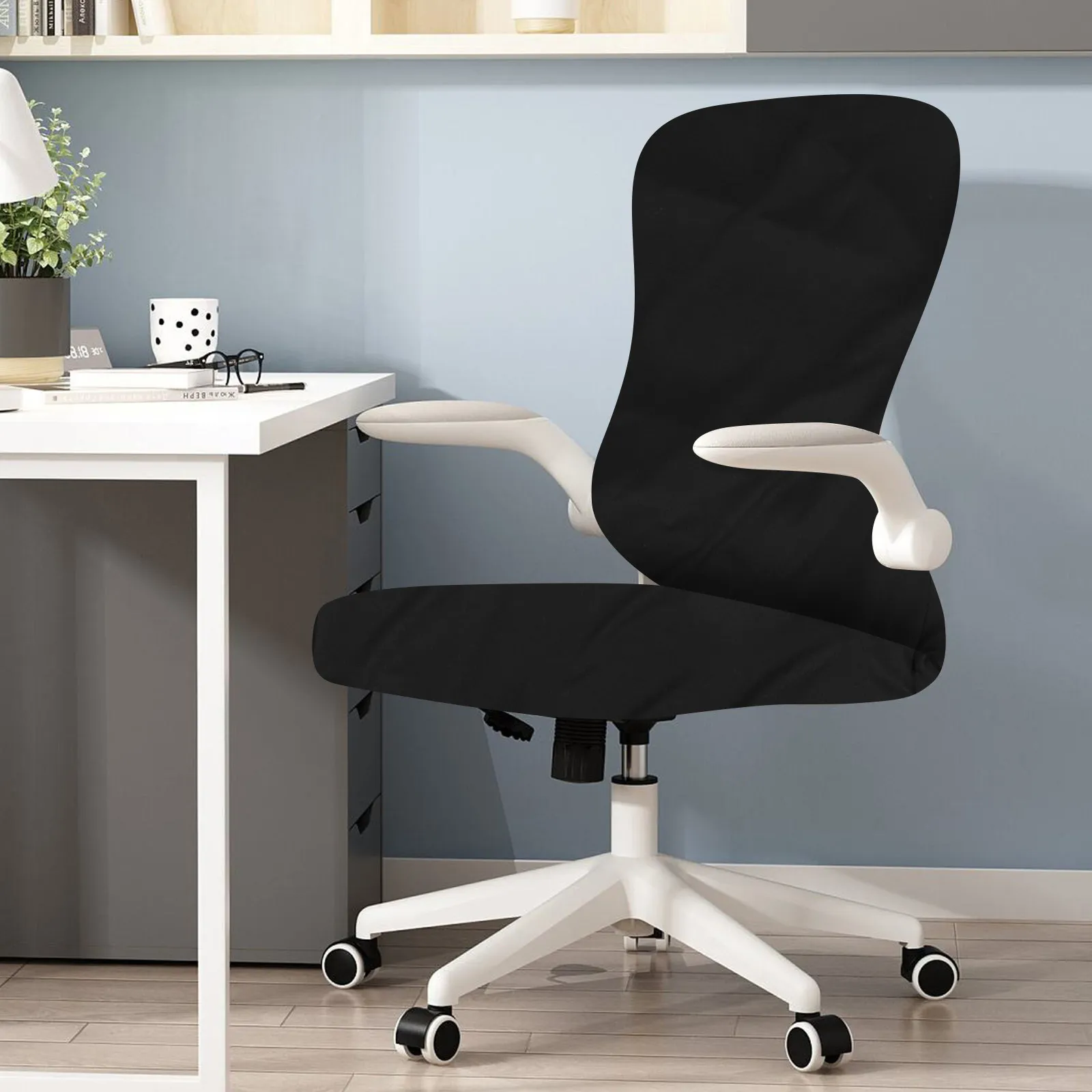 Office Chair Cover Large Stretchable Seat Cover for Executive Chair Slipcover Protector Easy Clean Nonskid Design