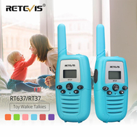 Retevis RT637 Walkie Talkie Children 2pcs 6 Colors Kids Radio PMR Christmas Birthday Gift for Children's Toy Walkie-talkie Radio