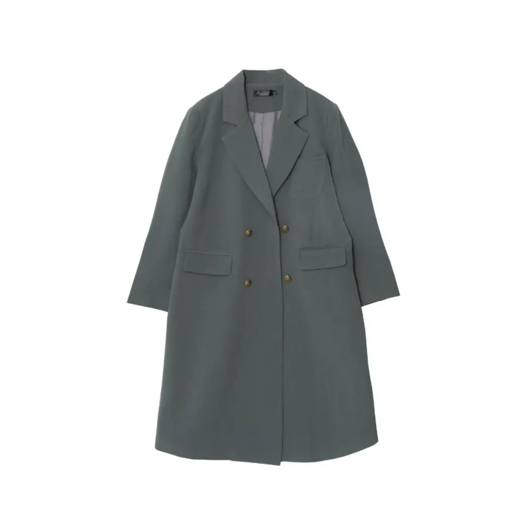 

Xuanchen женский плащ больших размеров в корейском стиле, элегантный утягивающий костюм средней длины выше колена на весну