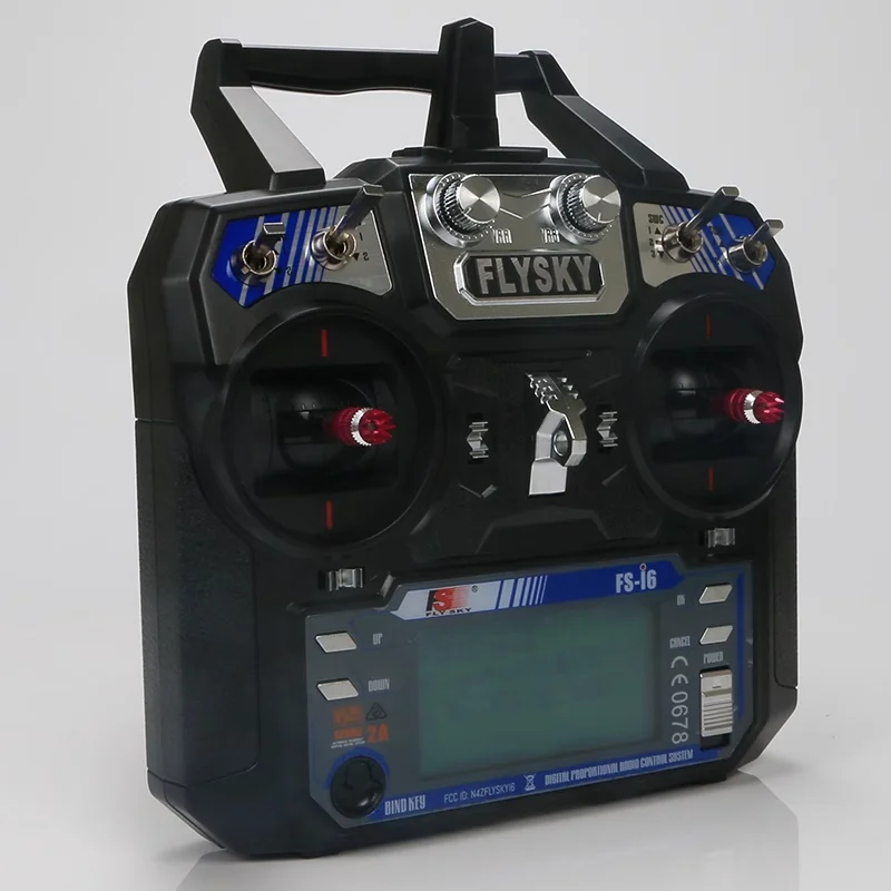 جهاز إرسال نظام الراديو Flysky FS-i6 AFHDS 2A 2.4 جيجا هرتز 6CH مع جهاز استقبال FS-iA6B لطائرة هليكوبتر RC وضع الطائرة بدون طيار 2 اليد اليسرى