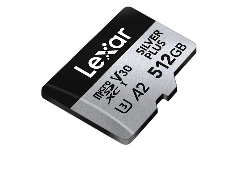 Lexar SILVER PLUS microSD-Karte SDXC UHS-I A2 V30 U3 205MB/s 1366X TF-Karte 64GB 128GB 256GB 512GB 1TB für DJI Drohne 4K Video – Detail 22