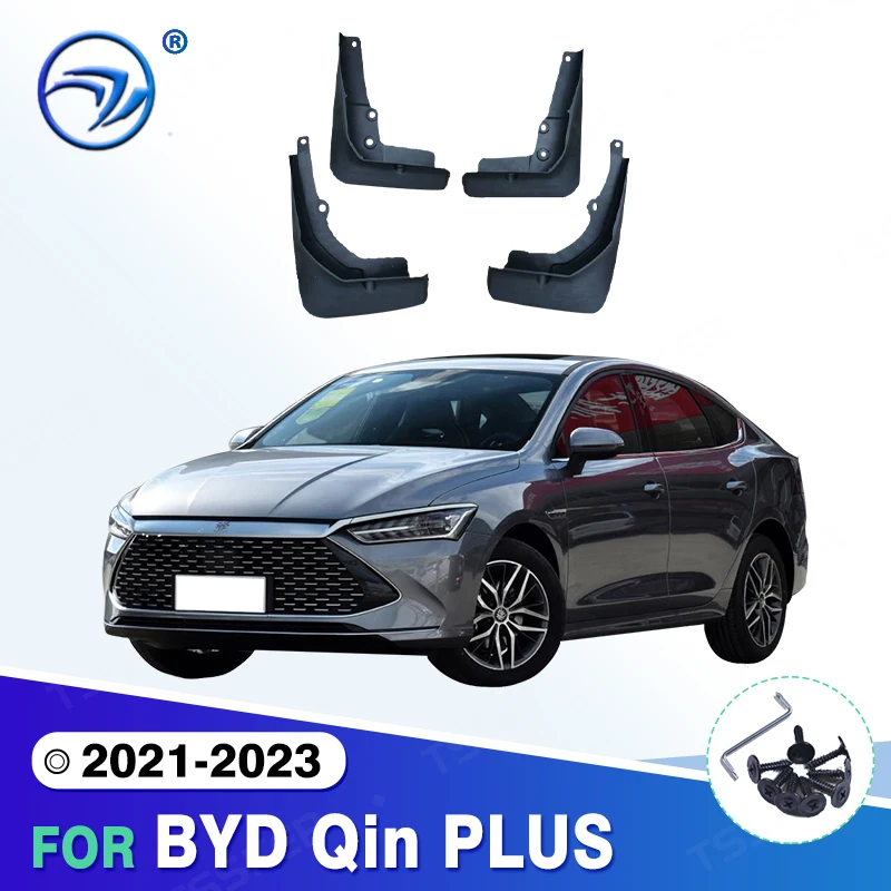 For BYD Qin Plus 2021 2022 2023 Fender Mudflaps Splash Guards Mudguards Mud Flaps Car Accessories