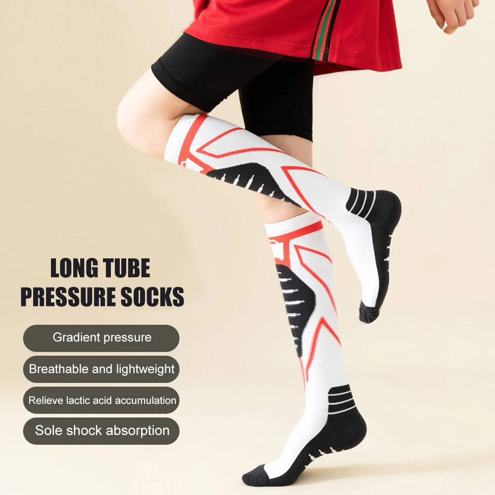 BYEPAIN 1Pair Compression Socks for Women & Men Circulation - Graduated Supports Socks for Running, Athletic Sports