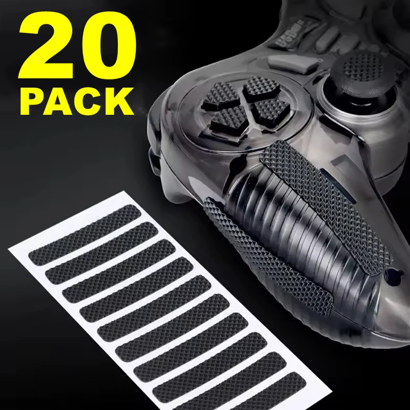 20pcs Black Transparent Tape Mobile Phone Case Anti-Slip Stickers Side Protection Game Handle Mouse Wear-Resistant Protection