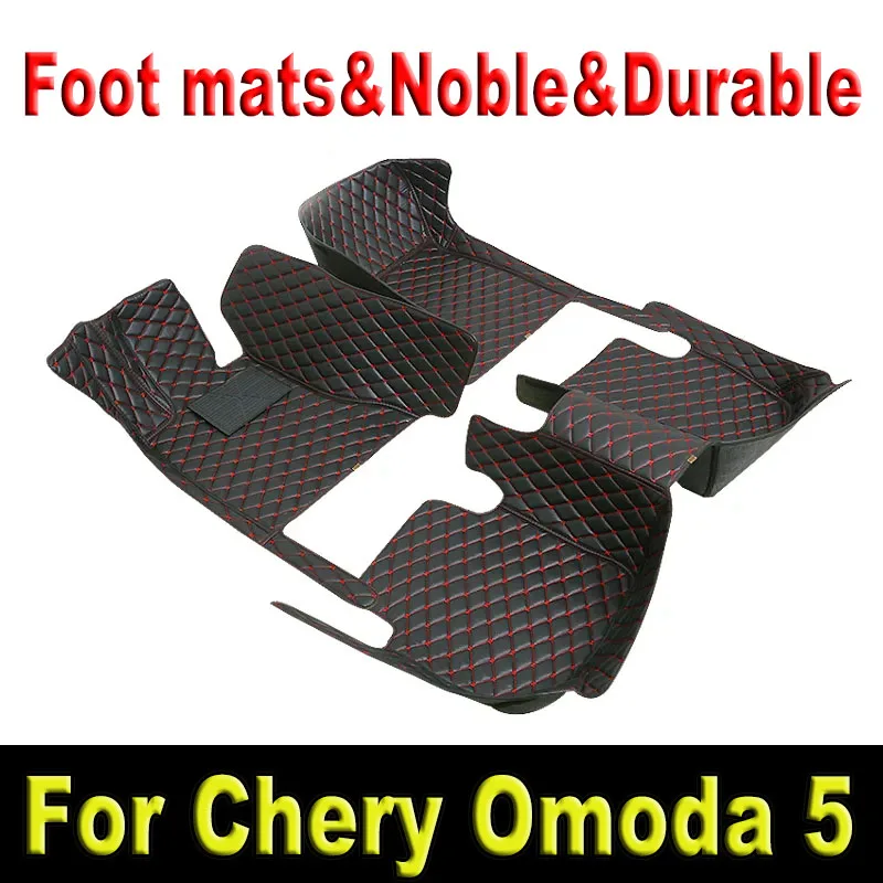 Luxury Car Floor Mats For Chirey Chery Omoda 5 C5 Fownix FX 2022 2023 2024 Waterproof Pads Car Carpet Floor Mats Car Accessories