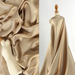 Gradient Gold Silk Super Soft Fabric High Drape Glittering Satin Silk Silky Dress Wedding Dress Shiny Diy Sewing Fabric