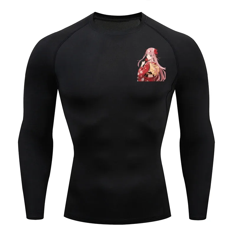 Null Zwei Kompression T-shirt Männer Bodybuilding Sportswear Kurzarm Quick Dry Workout Shirts Sport Tops Gym Lauf T-shirt Männer