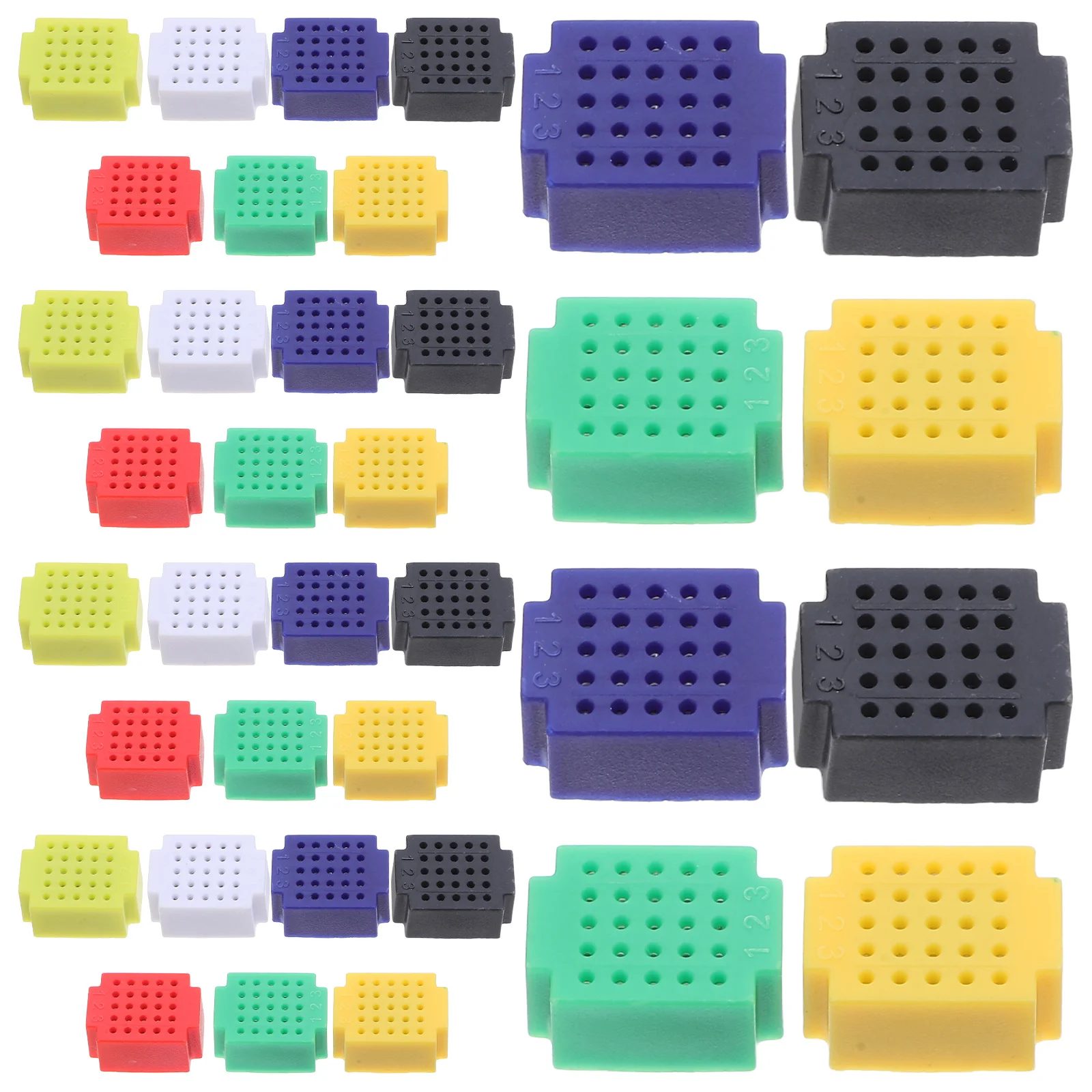 

35Pcs Universal Breadboard Kit Mini Pcb Board for Coding Projects DIY Electronic Testing Compact Design Ideal for Beginners and
