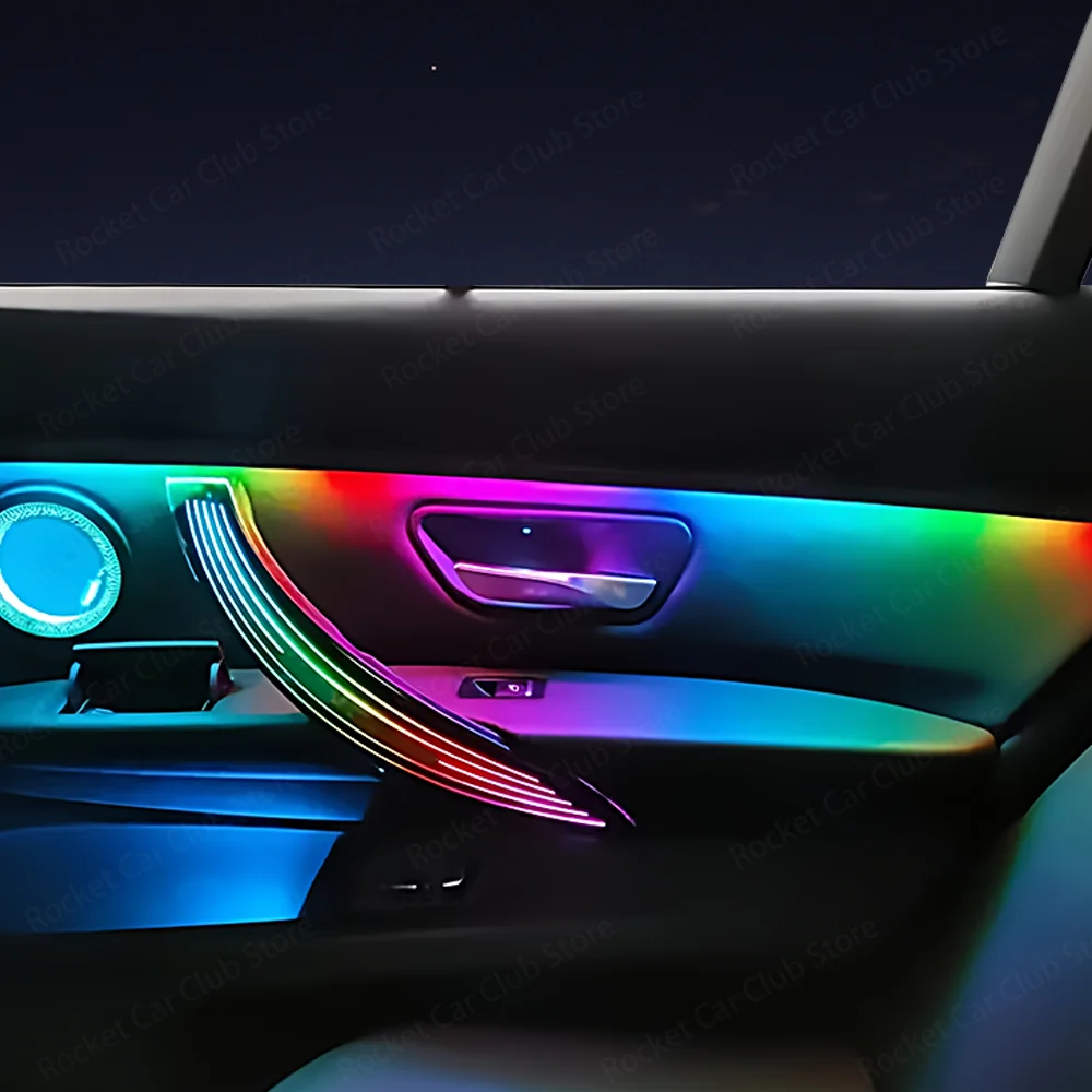 Per BMW Serie 3/4 3GT F30 F31 F32 F34 Auto LED Luce Ambientale App di Controllo 256 Colori Sinfonia Atmosfera Lampada illuminata Striscia