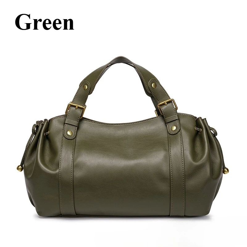 2026 Damen Hobo-Tasche aus weichem Leder, Vintage Schwarz, Plissierte Schultertasche, Designer-inspirierte Handtasche mit großem Fassungsvermögen – Detail 13