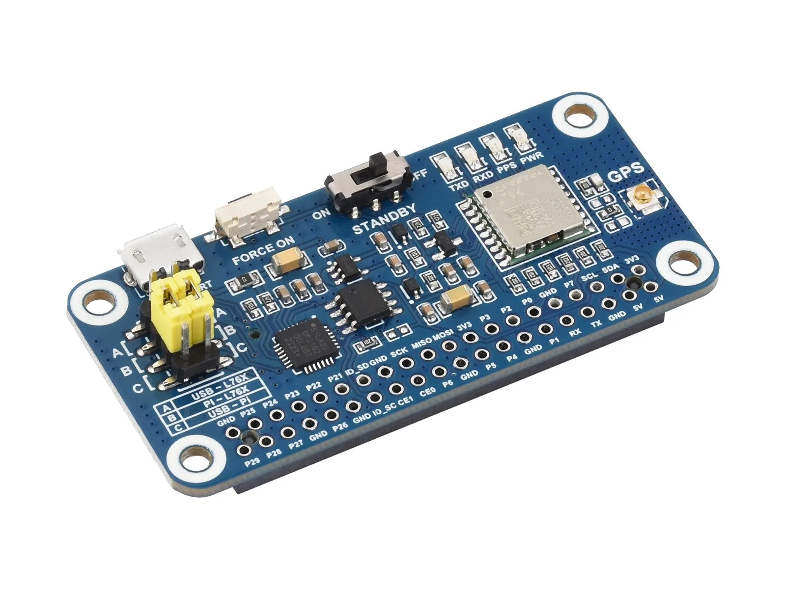 For L76K GPS HAT For Raspberry Pi,GPS/BeiDou (BDS)/GLONASS/QZSS Support