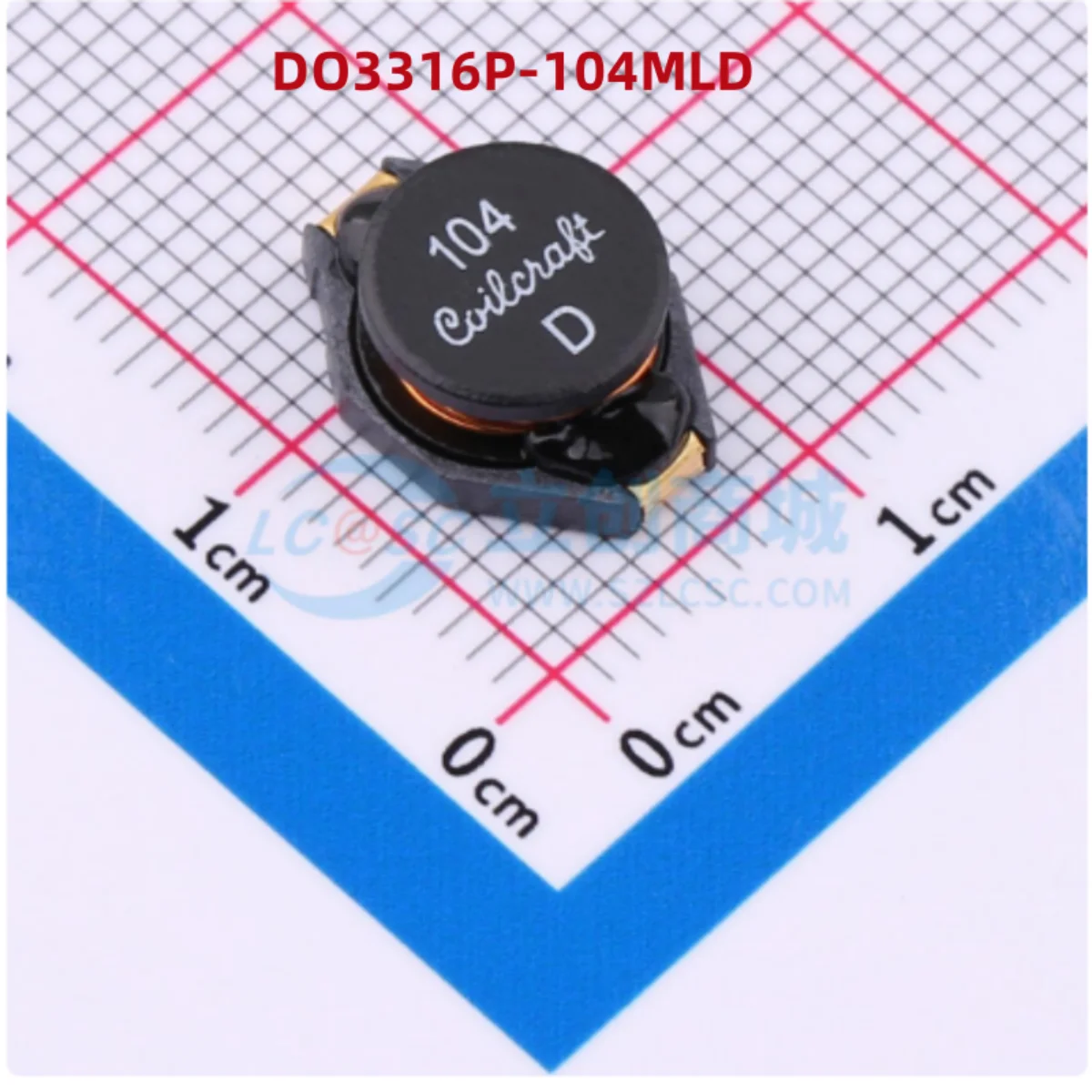 

5PCS 100% New DO3316P-104MLD SMD,12.9x9.4mm Power inductor