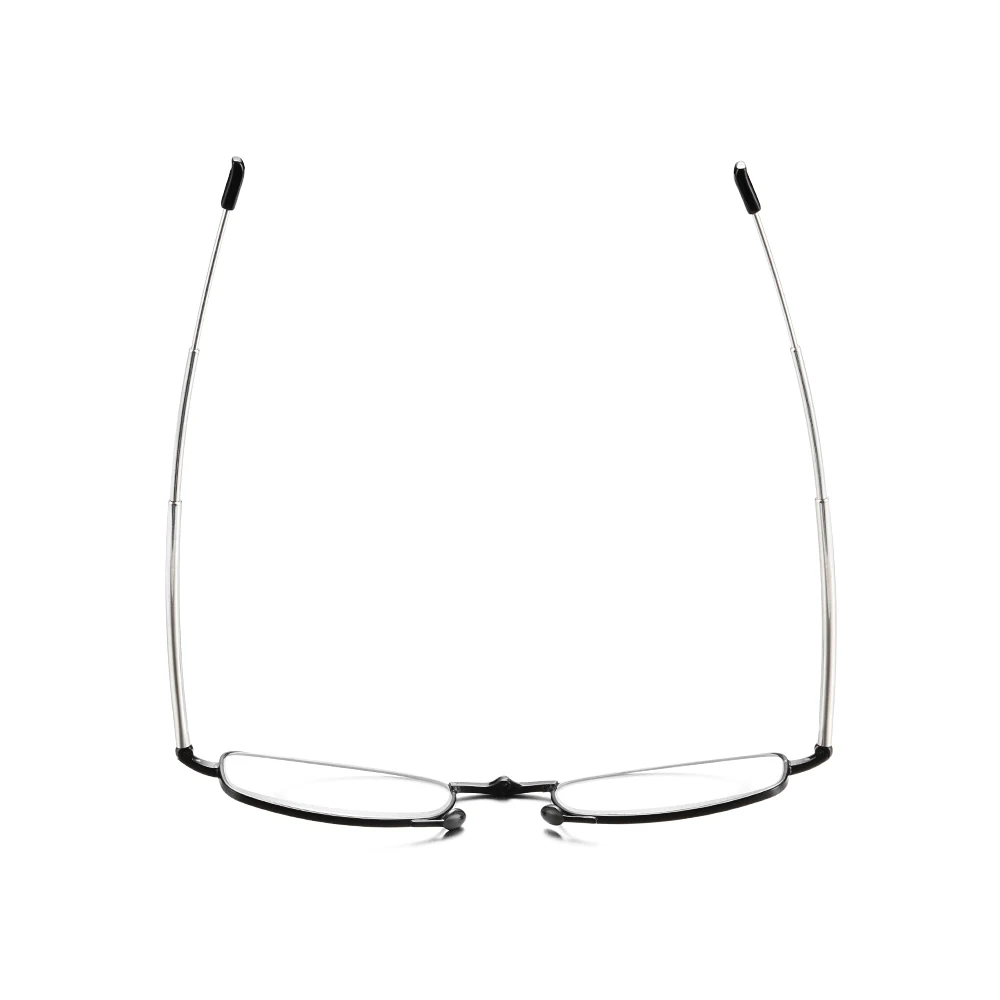 Strength+1.0-4.0 Rotation Alloy Frame Folding Reading Glasses Includes Glasses Case Telescopic Legs Presbyopia Eyeglasses