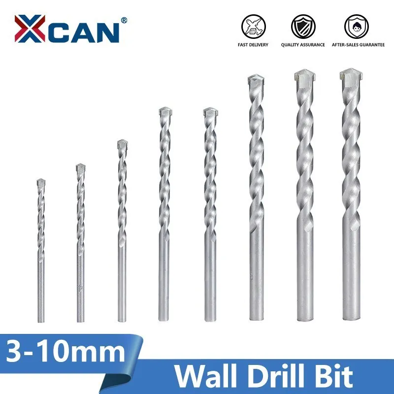 

XCAN Drill Bit 3-10mm Wall Masonry Drill Bit Carbide Tipped Gun Drill Bit for Brick Concrete Marble Tile Stone Drilling