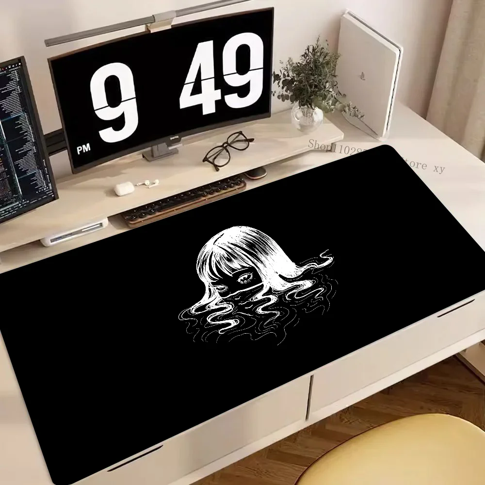 Anime Tomie J-Junji Ito Mousepad Large Gaming Mouse Pad LockEdge Thickened Computer Keyboard Table Desk Mat