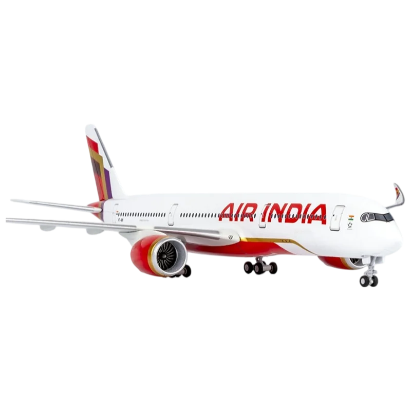 Airbus A350 Air India 1/200 Scale Resin 31cm, Aircraft Toy, for Children, Miniature Model, for Adults, Collectible, Aviation