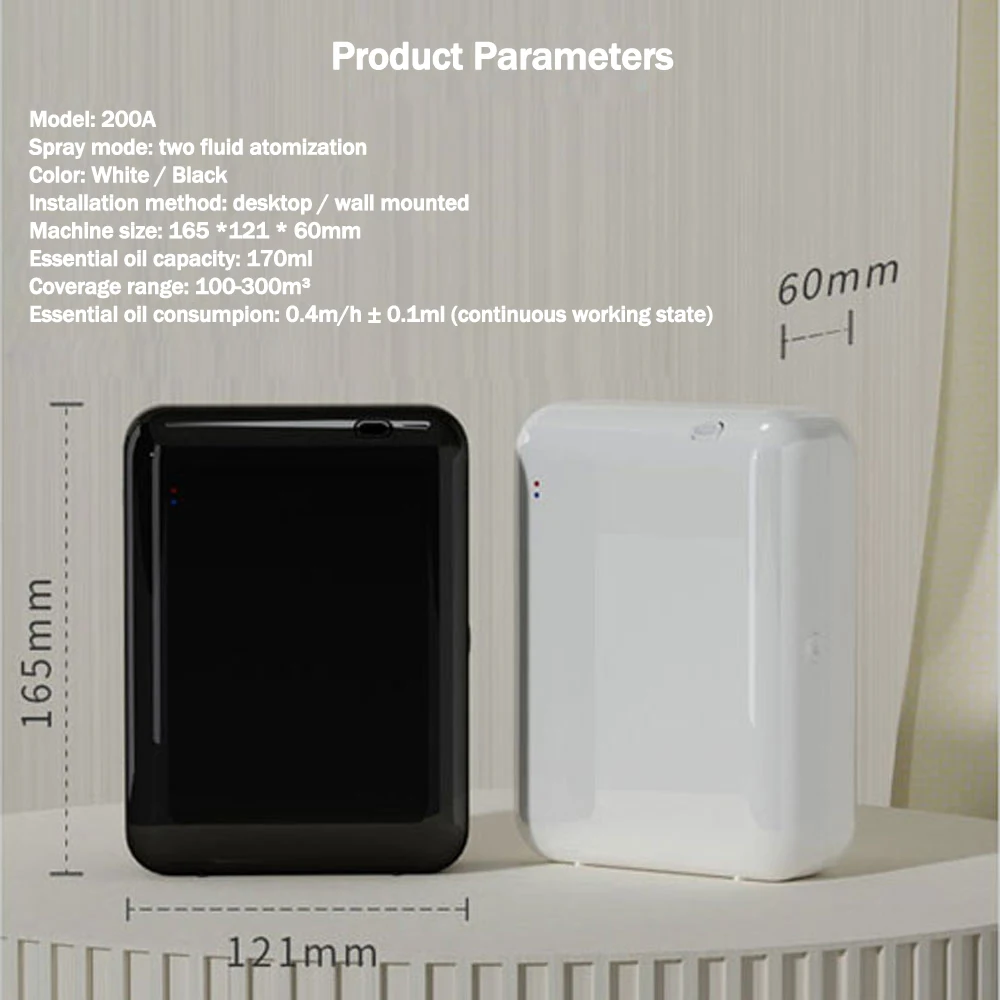 Smart Waterless Essential Oil Diffuser Home Fragrance Oil Scent Machine  Desktop Bluetooth Controlled Aroma Diffuser for Hotel image 2