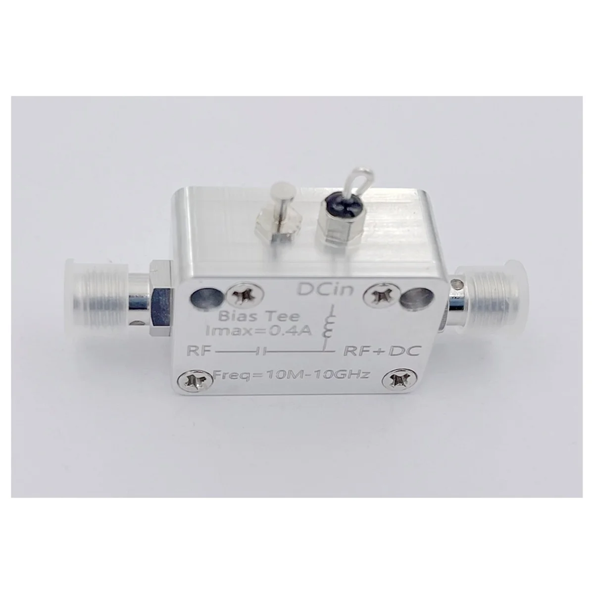 10Mhz-10Ghz Bias Tee RF DC Block RF Isolator Coaxial Biaser for HAM Radio Broadband Amplifier SDR Receiver BiasTee