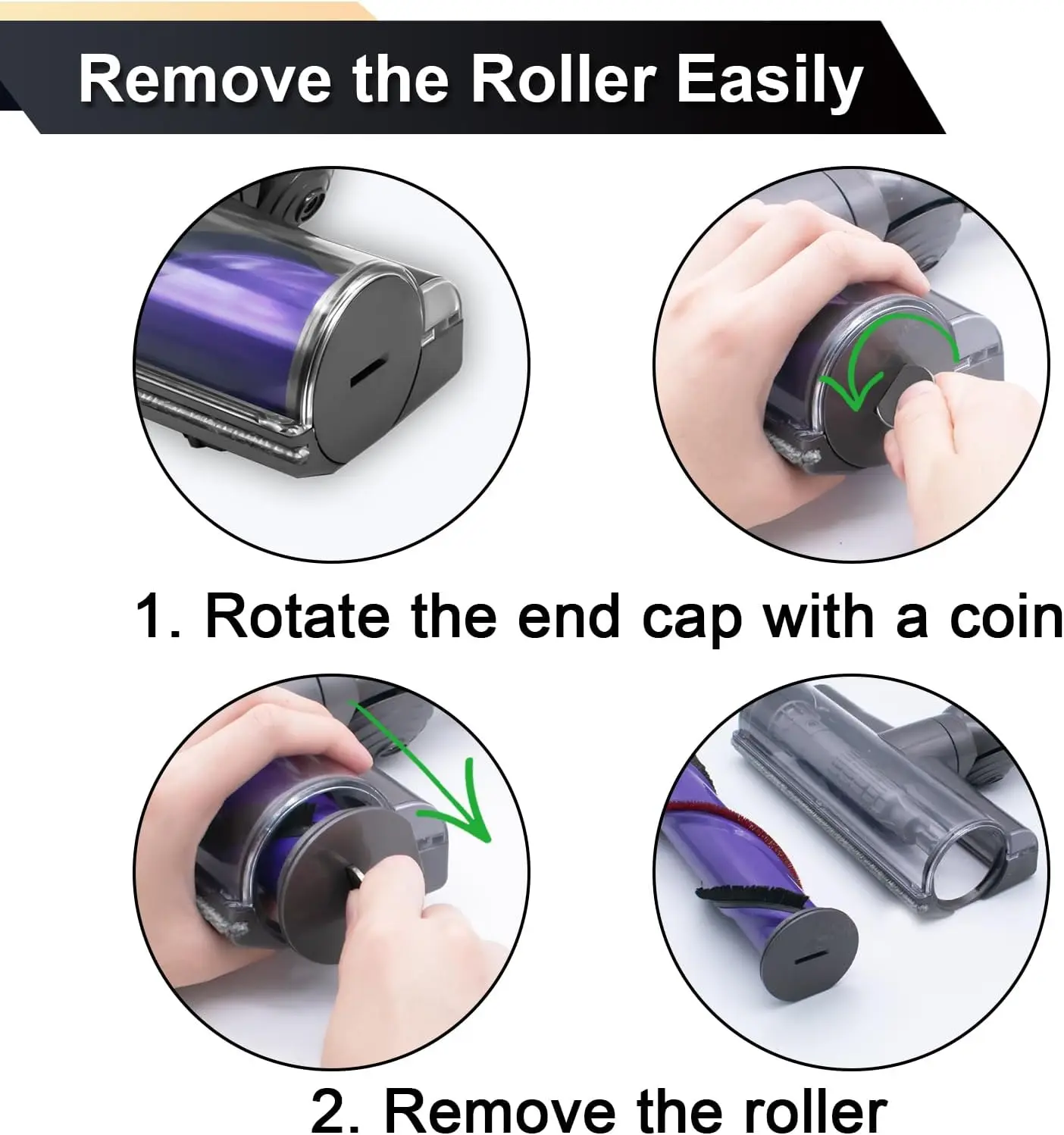 رأس فرشاة محرك مباشر لمكنسة كهربائية ، جزء سريع الإصدار ، Dyson V6 DC58 DC59 DC62 DC72 DC74 SV04 SV06 SV09