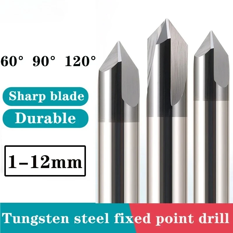 

HRC65 Straight slot coating chamfering two edge 3-Flute milling cutter 60° 90° 120° stainless steel special chamfering cutter