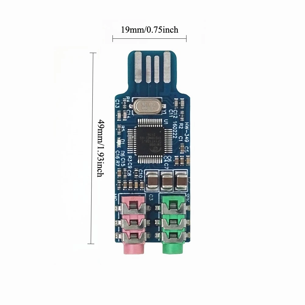 

CM108 USB Sound Card External Audio Adapter Driver Free for PC Laptop Desktop Windows Mac