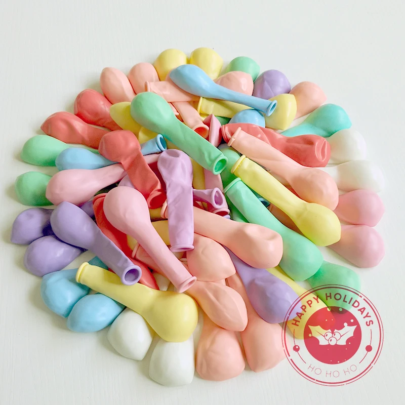 สีสัน Macaroni อุปกรณ์ตกแต่งบอลลูนขายส่งวันเกิด Party Room ฉาก5-36นิ้วลูกโป่งของเล่น