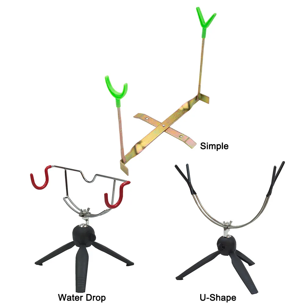 

Держатель удочки с двойной головкой, простая установка, металлический складной держатель удочки, зимний держатель удочки для рыболовных снастей, зимнее море