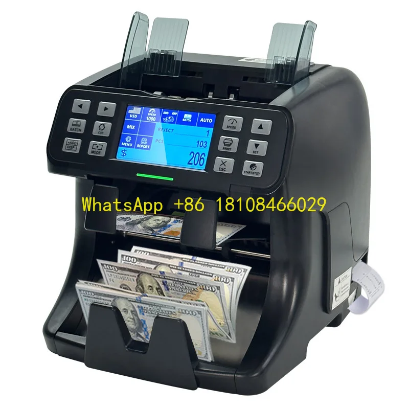 Counting Machine Money Counter With Built in Printer Serial Number Reading Dual CIS ed Value Cash Money Bill Counter Money