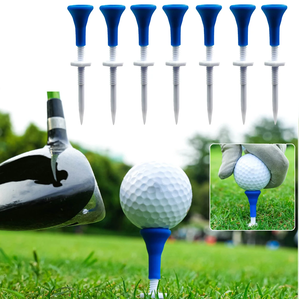 5pcs/lot Golf Tee Holder Adjustable Height Mini Golf Ball Tee Holder Portable Reusable Training Aids Outdoor Sports Accessories