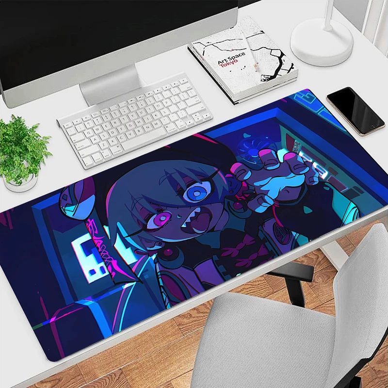 

Purple Hanabushi Mouse Pad Home Laptop Kawaii Gaming Accessories Keyboard Mousepad Computer Anime Girl Desk Mat Large XXL Carpet