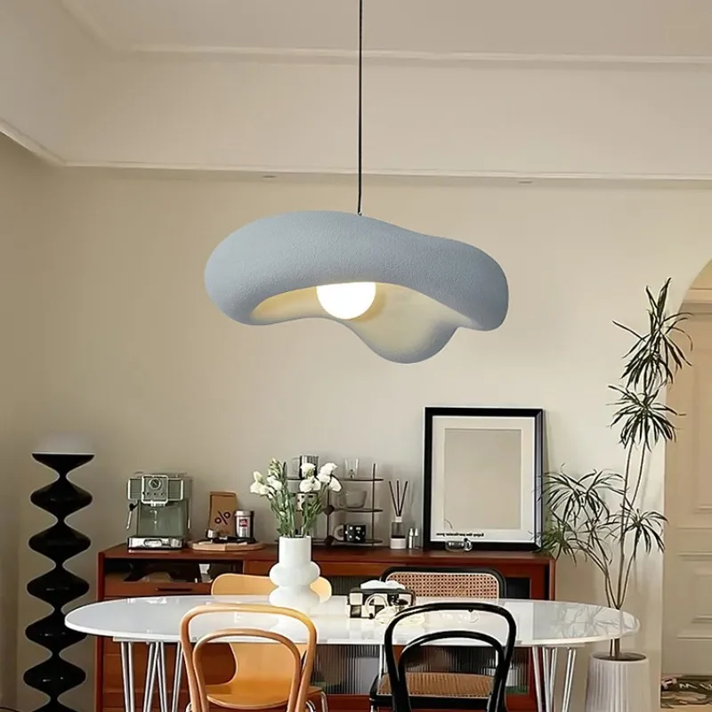 2023 Dining Room Wabi Sabi G9 Led Pendant Lights New Creamy Style Suspend Lamp Bar Lustre Droplight Home Decor Hang Lamp Fixture