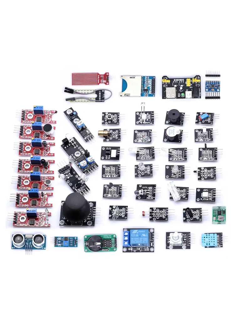 Dla modułów czujników arduino 45 w 1 Zestaw startowy lepszy niż zestaw czujników 37 w 1 Zestaw czujników 37 w 1 Dla UNO R3 MEGA2560 — zdjęcie 2