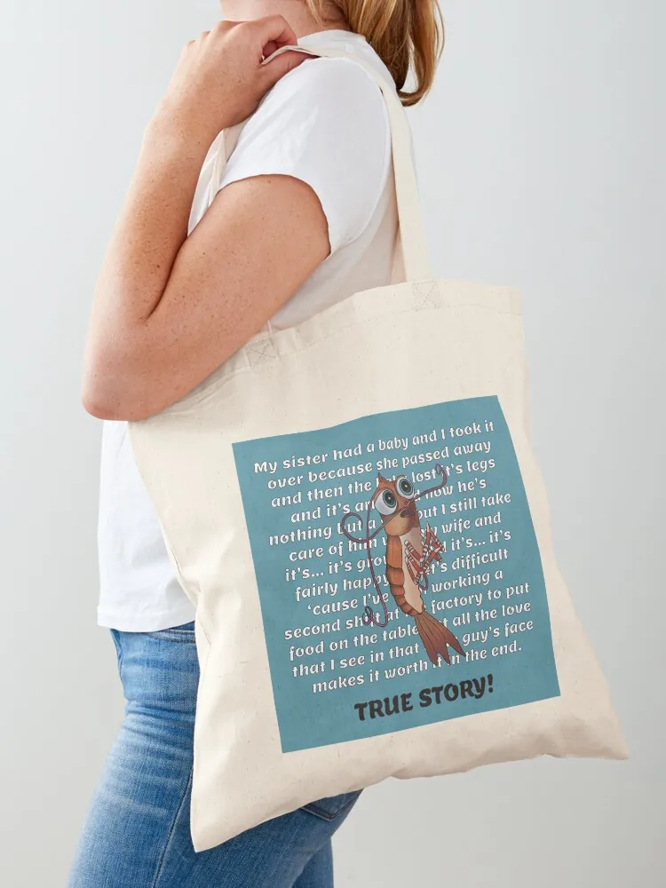 

Shrimp Sob Story (Shark Tale) Tote Bag custom bags large size bags cloth bag woman Woman shopper bag