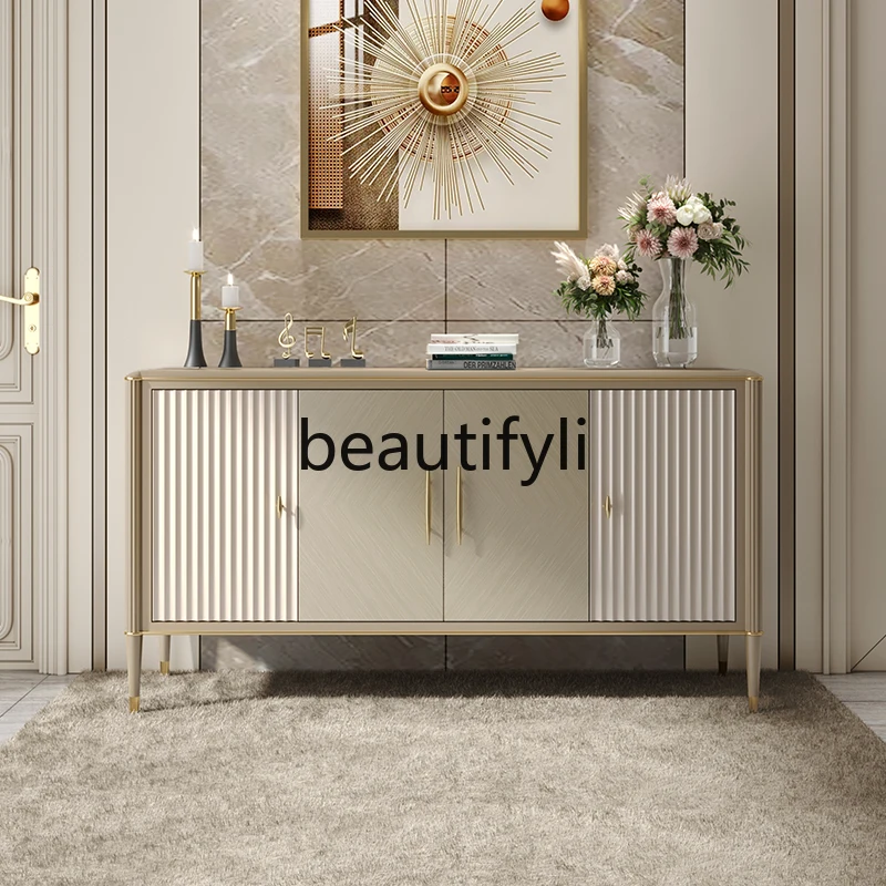 

American light luxury door cabinet, living room dining side cabinet, solid wood storage, bedroom decorative storage cabinet