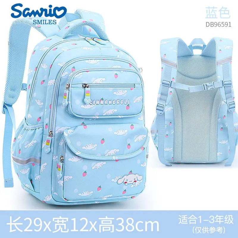 

Sanrio Hello Kitty Backpack Student Lightweight and Large Capacity Spine-Protective Backpack Kawaii Bag Boys and Girls School